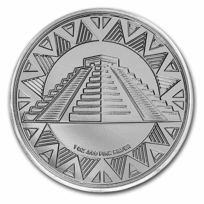 1 oz Silver Round - Aztec-2