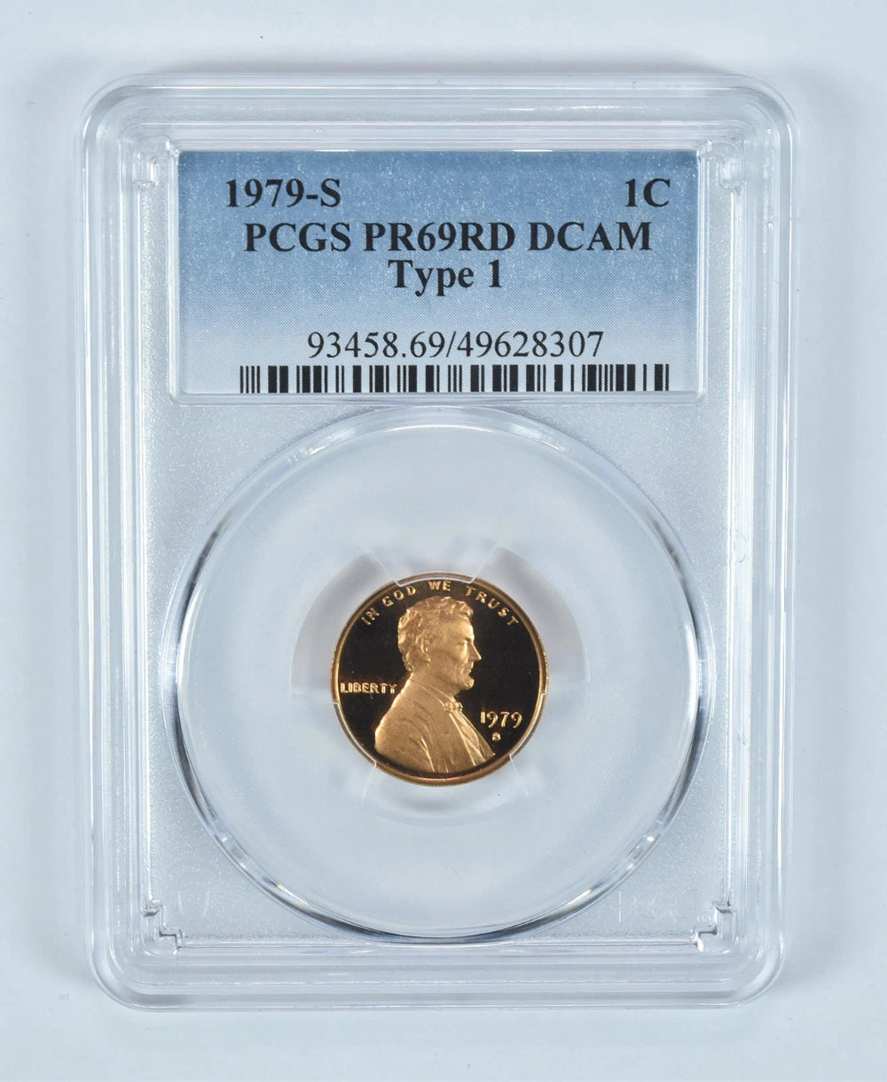 1979-S Lincoln Memorial Cent Type 1 PR69 RD DCAM PCGS Blue Label-1