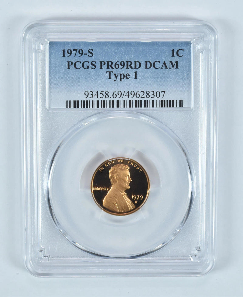 1979-S Lincoln Memorial Cent Type 1 PR69 RD DCAM PCGS Blue Label-1