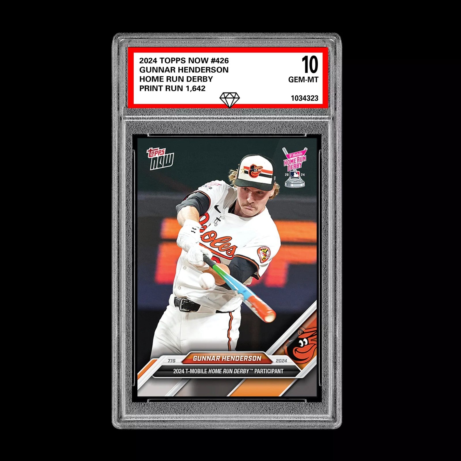 Graded 10 Gunnar Henderson 2024 Topps #426 Home Run Derby Baltimore Orioles-1