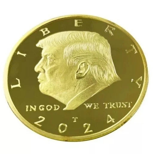2024 US Donald Trump Gold Plated Eagle Collectible Commemorative Collection Coin-2