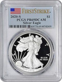 2020-S $1 American Silver Eagle PR69DCAM First Strike PCGS-1