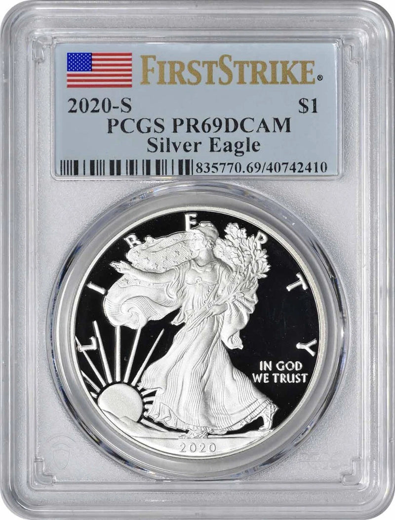 2020-S $1 American Silver Eagle PR69DCAM First Strike PCGS-1
