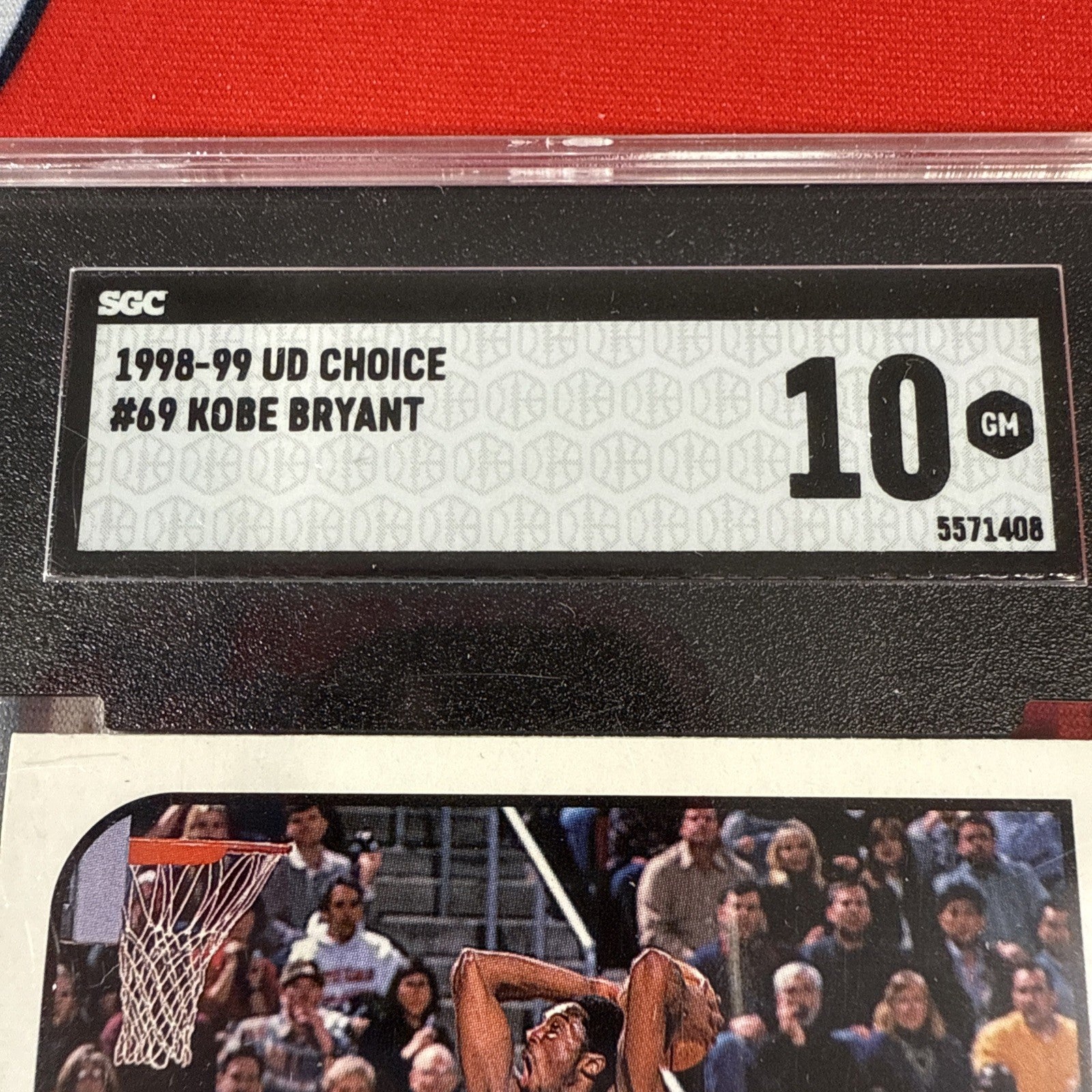 SGC 10 Gem Kobe Bryant #69 1998-99 Upper Deck UD Choice Preview Lakers-3