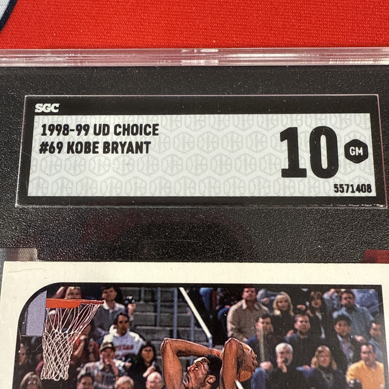 SGC 10 Gem Kobe Bryant #69 1998-99 Upper Deck UD Choice Preview Lakers-3