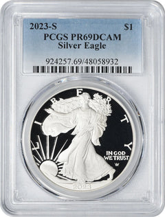 2023-S $1 American Silver Eagle PR69DCAM PCGS-1