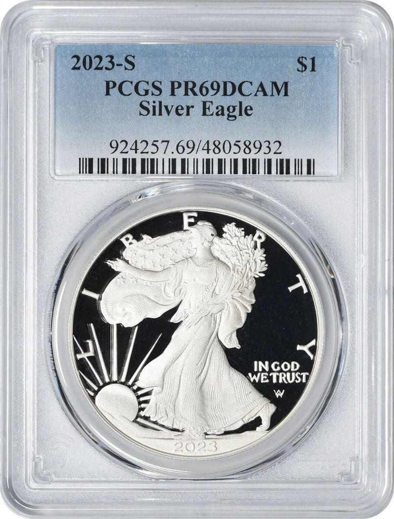 2023-S $1 American Silver Eagle PR69DCAM PCGS-1