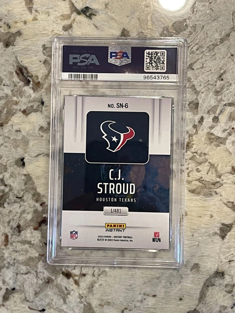 Panini Instantáneo CJ Stroud RC Supernova 2023 /481 PSA 10-2