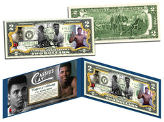 MUHAMMAD ALI * Cassius Clay * Legal Tender U.S. $2 Bill * OFFICIALLY LICENSED *-1