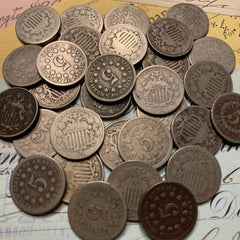 Estate Coin Lot Shield Nickel ✯ Old Rare US Type Rays 5c Hoard ✯-1