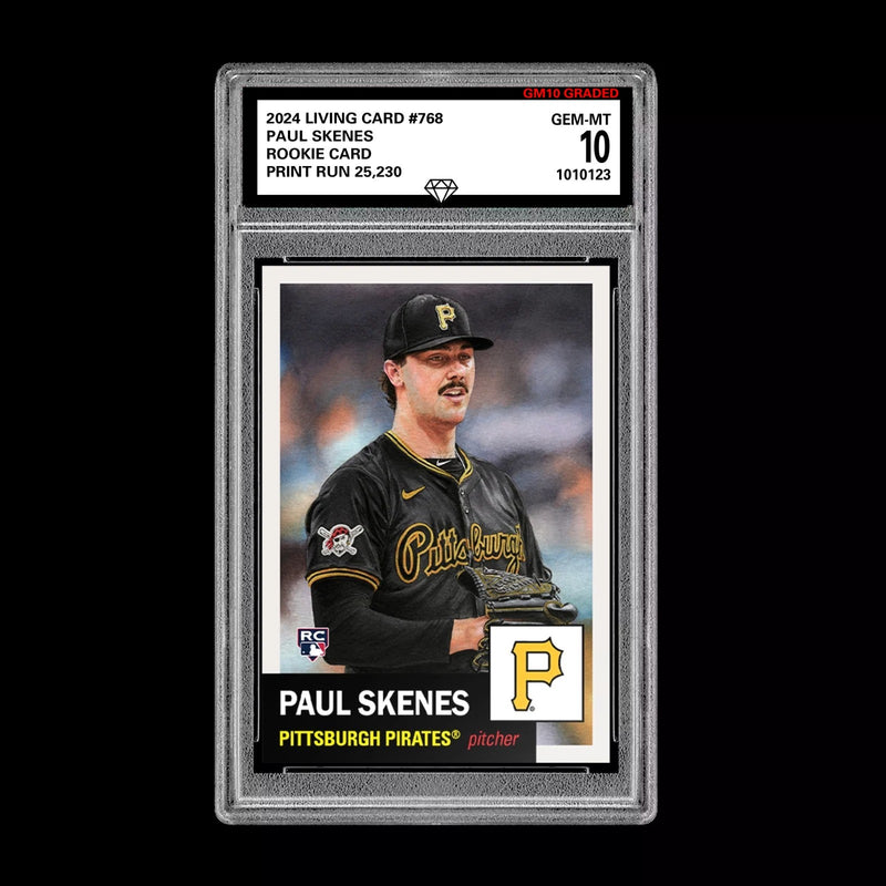 Graded 10 Paul Skenes RC #768 2024 Topps Living Card Pittsburgh Pirates Baseball-1