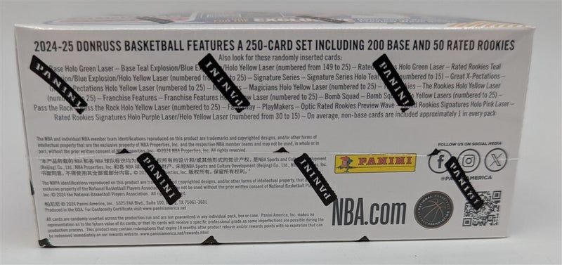 Factory Sealed Retail Box 2024-25 Donruss NBA Basketball Trading Cards-4