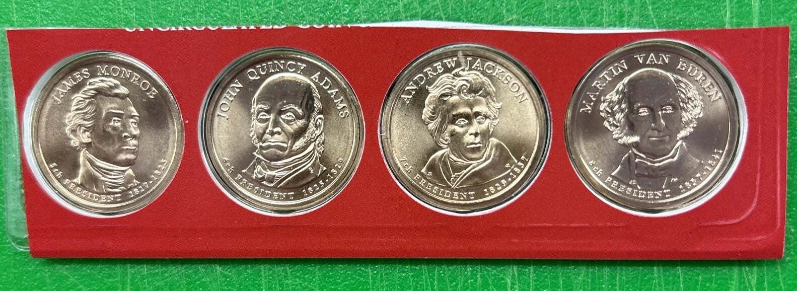 2008 D Presidential Dollar 4 Coin Set - Uncirculated Coins from Mint Set-2
