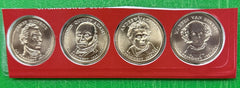 2008 D Presidential Dollar 4 Coin Set - Uncirculated Coins from Mint Set-2