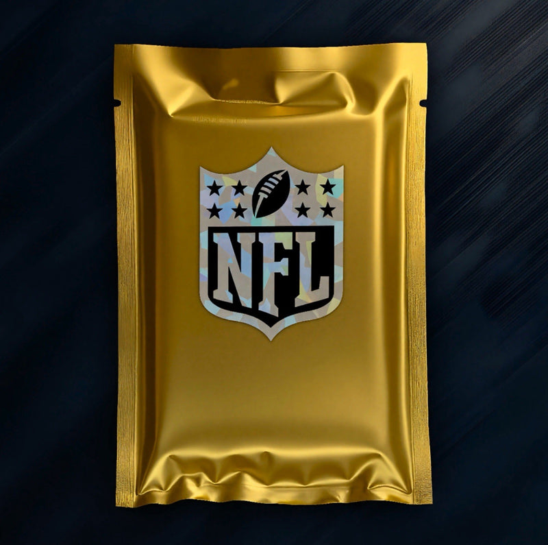 10 tarjetas: ¡1 tarjeta automática o numerada garantizada en cada paquete! Paquete de tarjetas de la NFL -1