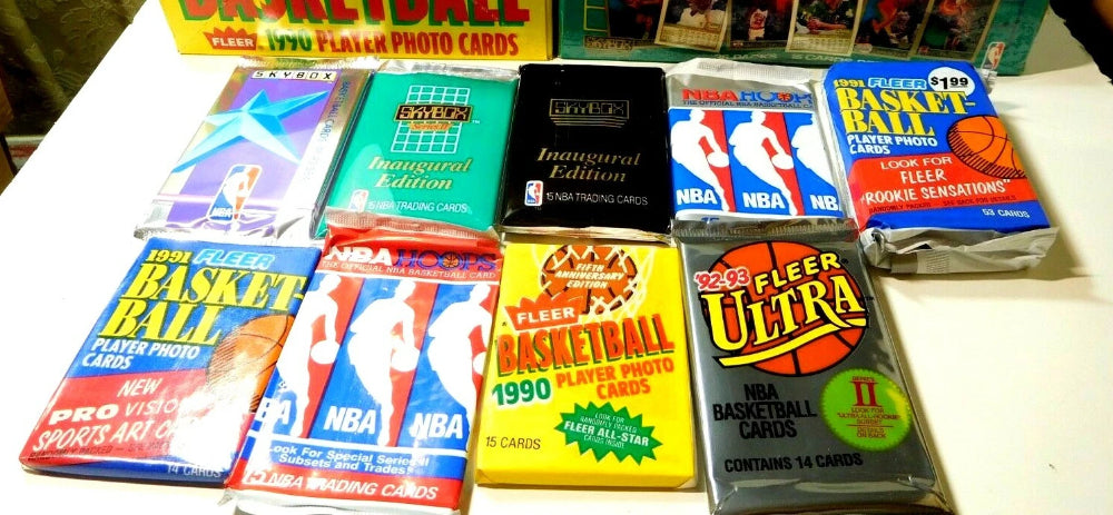 100 Vintage Basketball Cards LOT in Unopened Packs JORDAN HOF Stars Free Ship-2