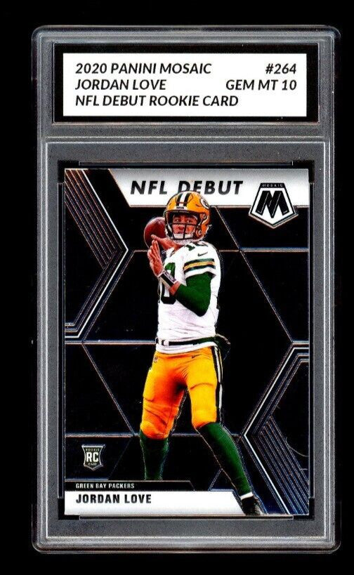 GRADED GEM MT 10 2020 Panini Mosaic Football ROOKIE #211 Jordan Love RC Packers