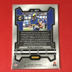 Puka Nacua 2023 Panini Prizm Rookie Card #357 Los Angeles Rams RC BMWT-3