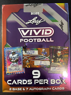 2025 Leaf Vivid Football Factory Sealed Hobby Box-1