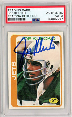 Graded 1978 Topps Joe Klecko #287 Rookie RC Football Card PSA Auth Auto Grade-1