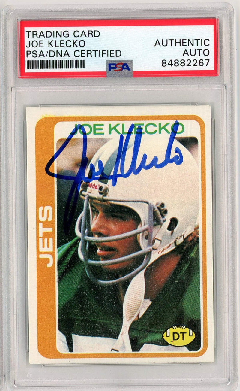 Graded 1978 Topps Joe Klecko #287 Rookie RC Football Card PSA Auth Auto Grade-1