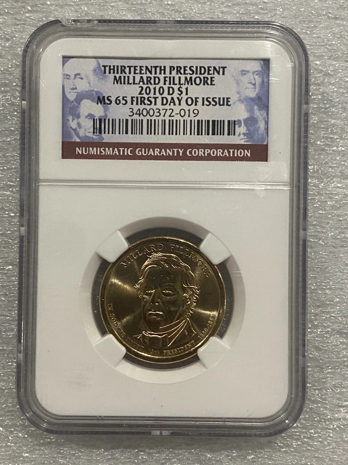 2010 D Millard Fillmore US Presidential Dollar Coin NGC MS 65 First Day Issue-3