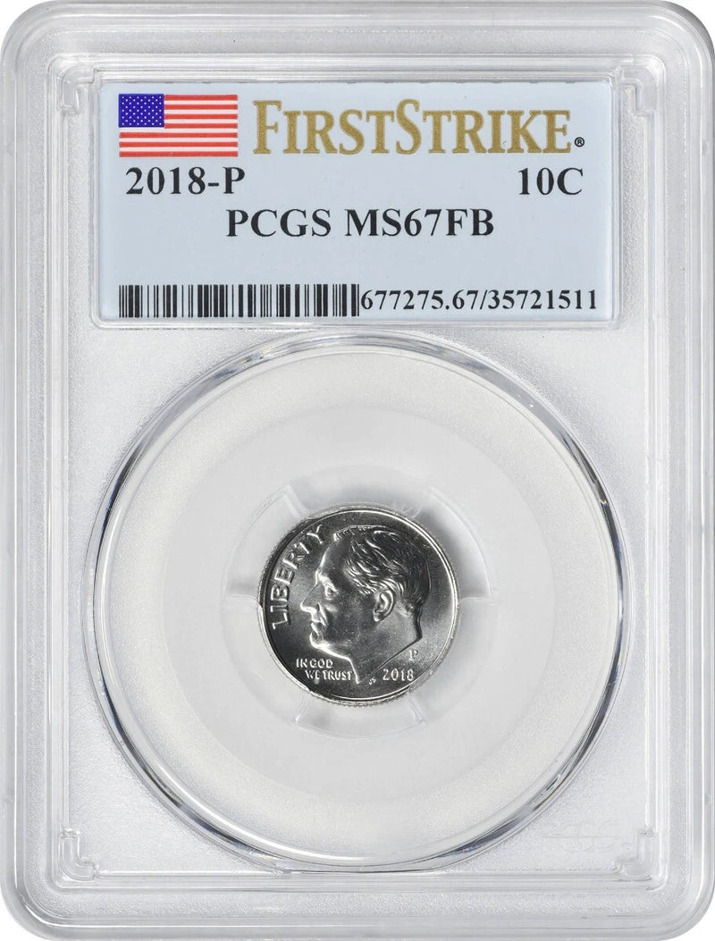 2018-P Roosevelt Dime MS67FB First Strike PCGS-1