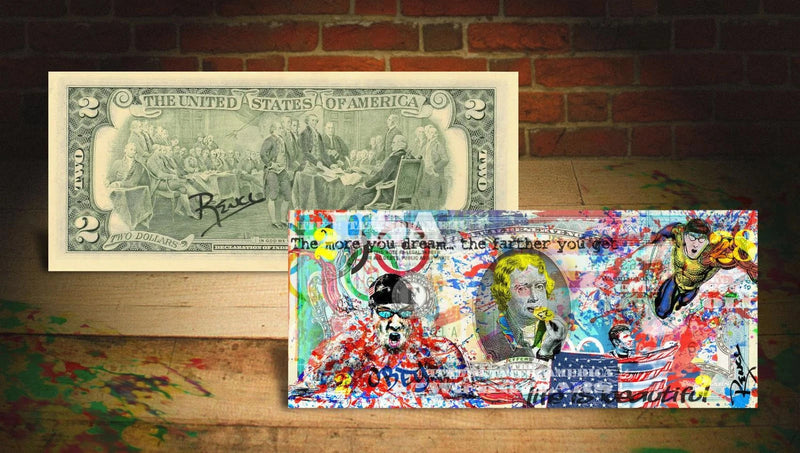 MICHAEL PHELPS SWIMMING USA 2016 RIO OLYMPICS GENUINE LEGAL TENDER U.S. $2 BILL-2
