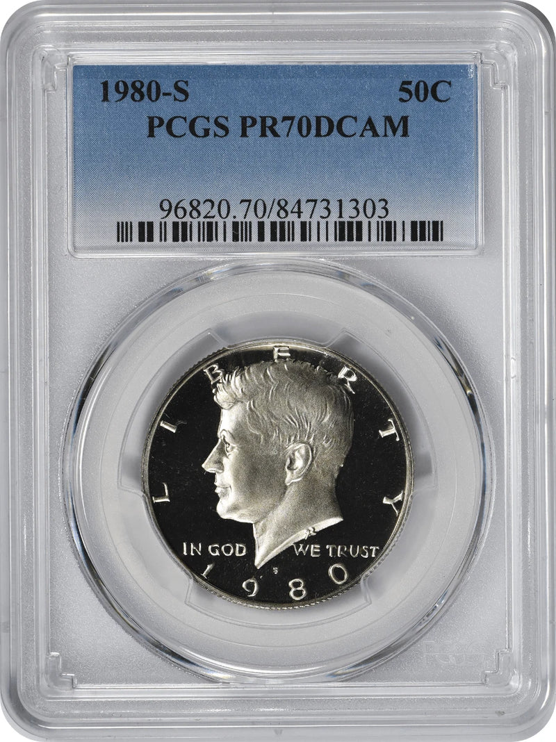1980-S Kennedy Half PR70DCAM PCGS Proof 70 Deep Cameo-1