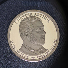 2012 S Proof Chester Arthur Presidential Dollar Coin - From a Proof Set-2