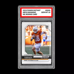 Graded 10 Arch Manning RC 2024-25 Panini Instant NIL NCAA #AMC Texas Rookie Card-1