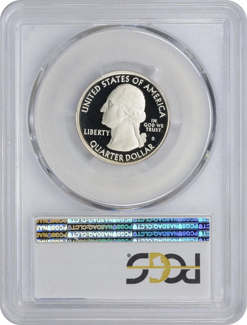 Moneda de 2013-S con bandera del Great Basin Park Quarter PR70DCAM PCGS Proof 70 Deep Cameo-2