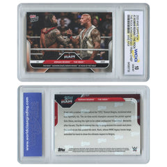 2025 WWE Topps Now ROMAN REIGNS / THE ROCK Tribal Chief Card #3 - GEM MINT 10-1