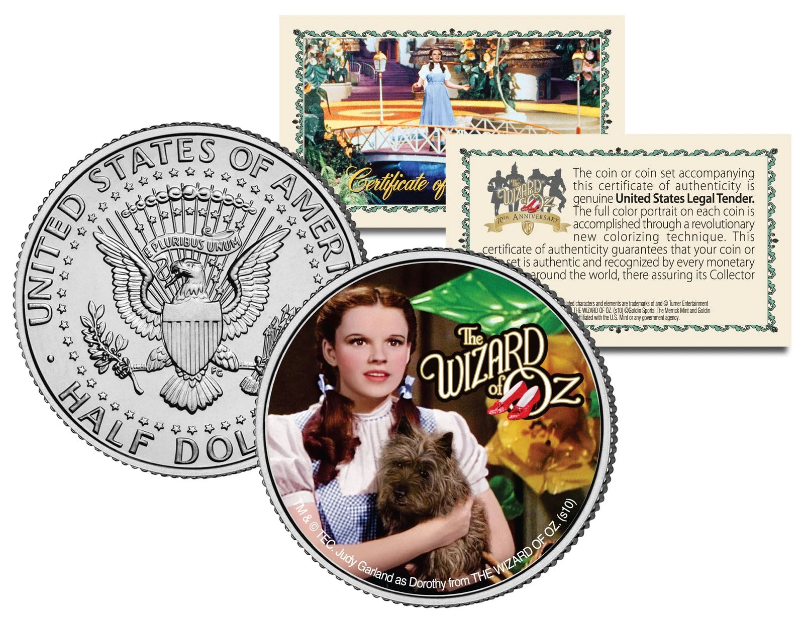 Wizard of Oz "Dorothy & Toto" Kennedy Half Dollar US Coin *Officially Licensed*-1