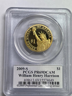 2009-S John Quincy Adams One Dollar PCGS- PR 69 D CAM.-7