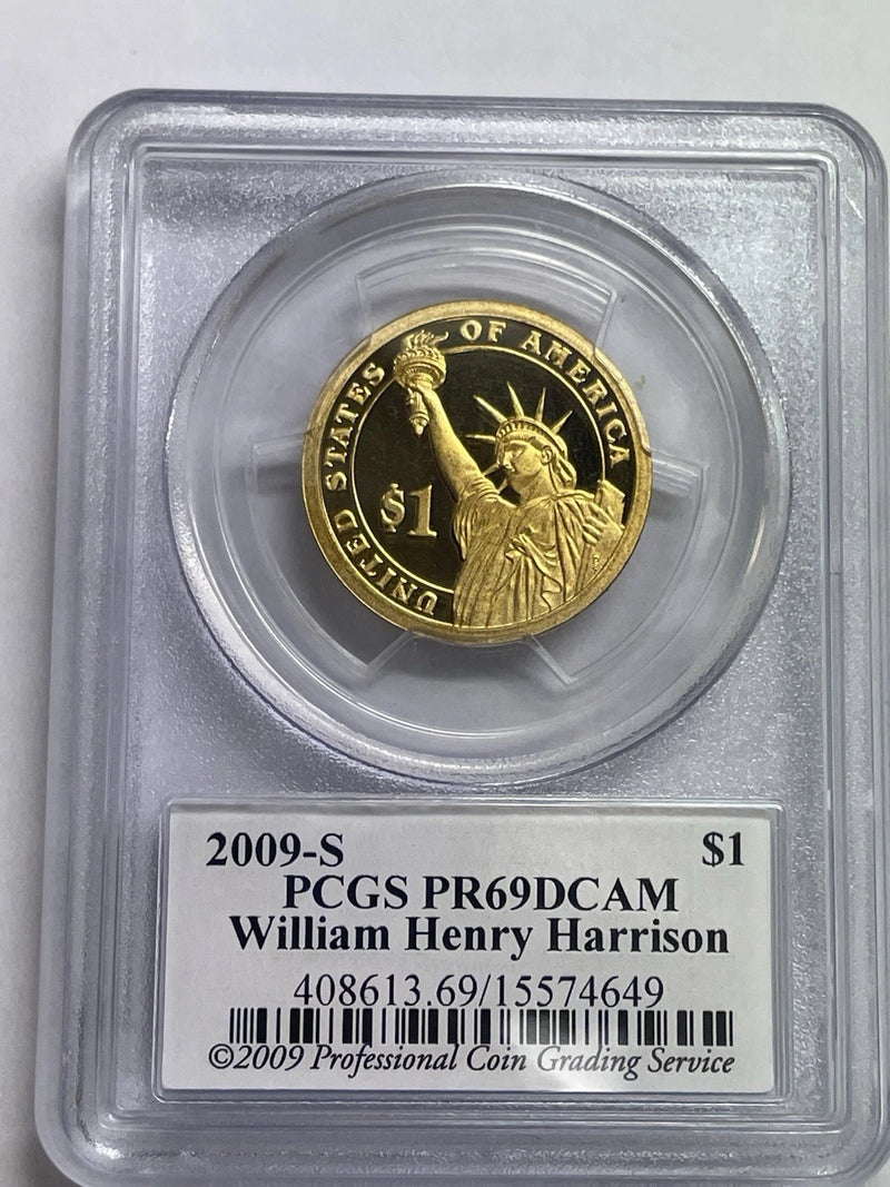 2009-S John Quincy Adams One Dollar PCGS- PR 69 D CAM.-7