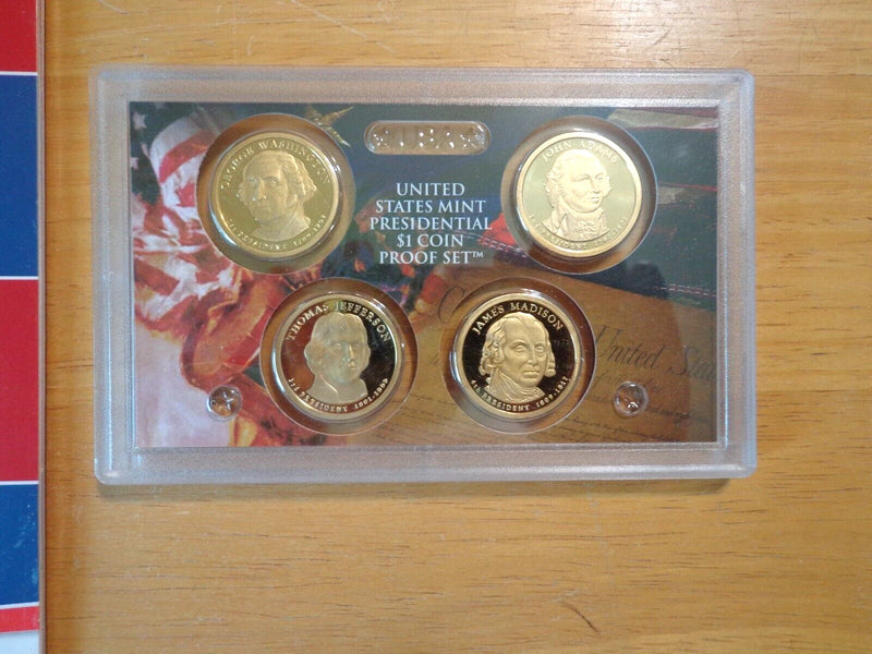 2007 PDS Presidential Dollar 12 Coin Set No Box or Coa P D S UNCS & PROOF-2