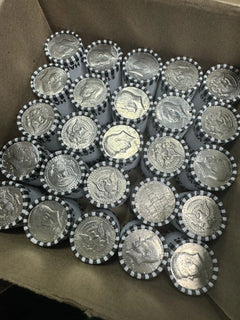 5 rollos de monedas de medio dólar Kennedy: rollos sellados, nunca abiertos, OBW ????-6