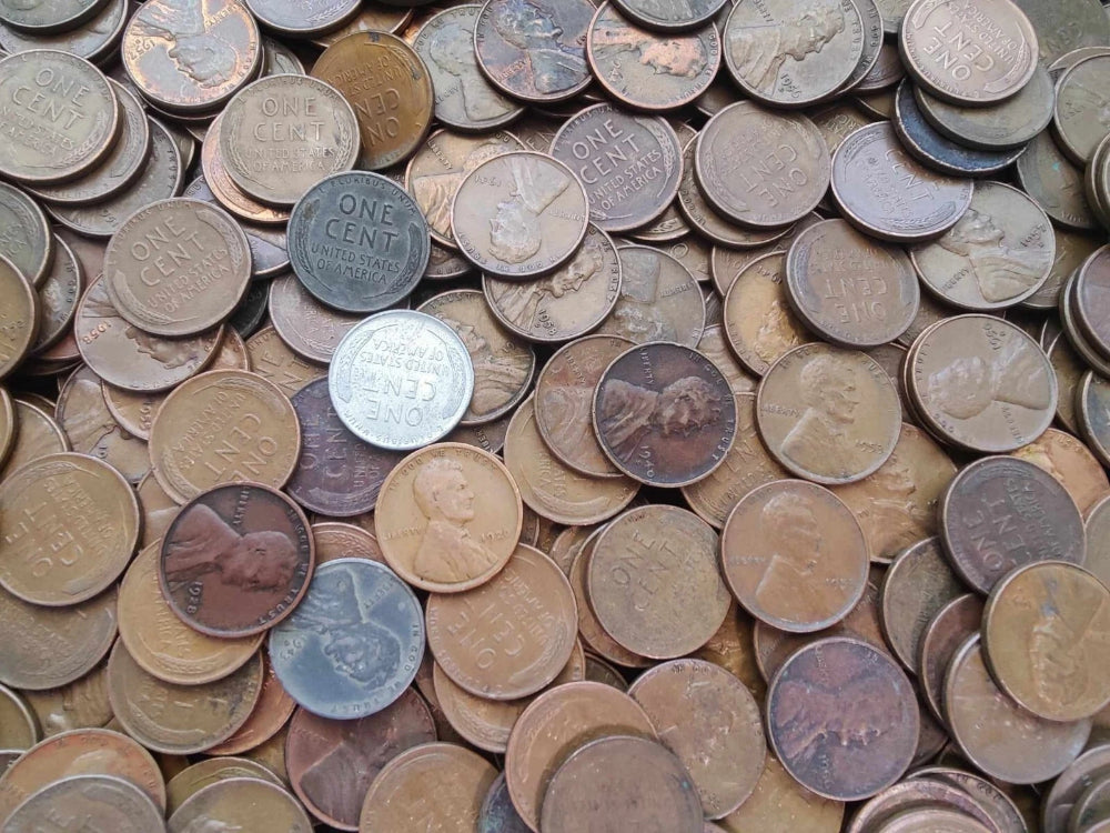 LOT of 2# POUNDS LBS Unsearched Lincoln Wheat Cents 1c Old U.S. Estate Coin Lots-1