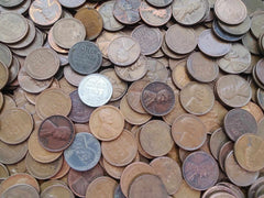 LOT of 2# POUNDS LBS Unsearched Lincoln Wheat Cents 1c Old U.S. Estate Coin Lots-1
