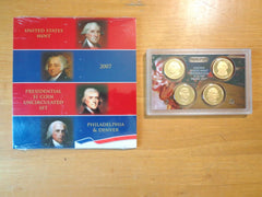 2007 PDS Presidential Dollar 12 Coin Set No Box or Coa P D S UNCS & PROOF-1