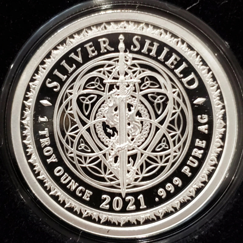 1 oz .999 Silver Shield Proof LESSER OF TWO EVILS Trump 2020 You Vote they win!-7