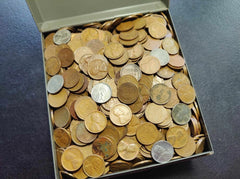 LOT of 200 (4 ROLLS) Unsearched Lincoln Wheat Cents 1c Old U.S. Estate Coin Lots-6