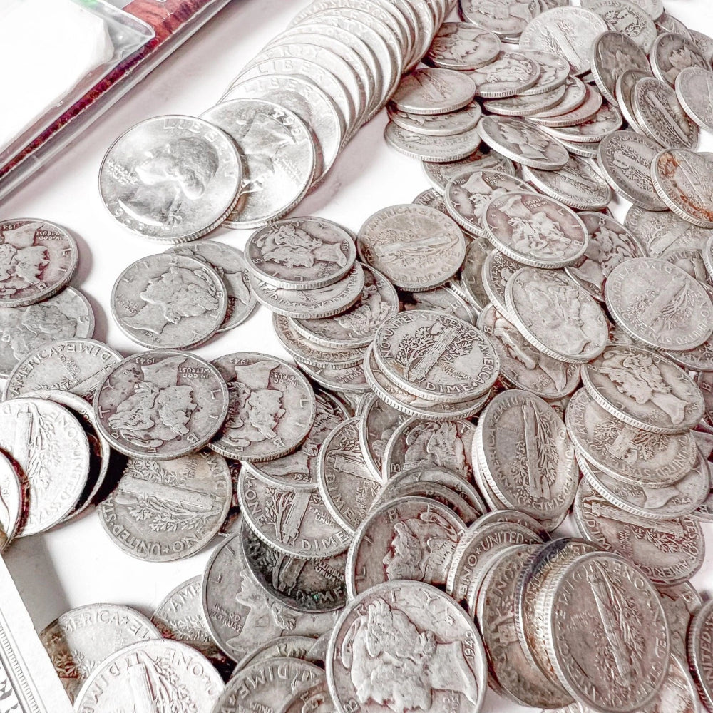 Conjunto de monedas de EE. UU., lote mixto | Monedas antiguas, liquidación de bienes | Moneda de plata-7