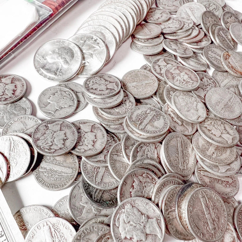 Conjunto de monedas de EE. UU., lote mixto | Monedas antiguas, liquidación de bienes | Moneda de plata-7