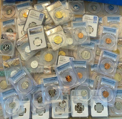 ✯ PCGS NGC GRADED US COIN ✯1 SLAB LOT✯ CLAD SILVER ✯ ESTATE 10 YEARS++✯-7