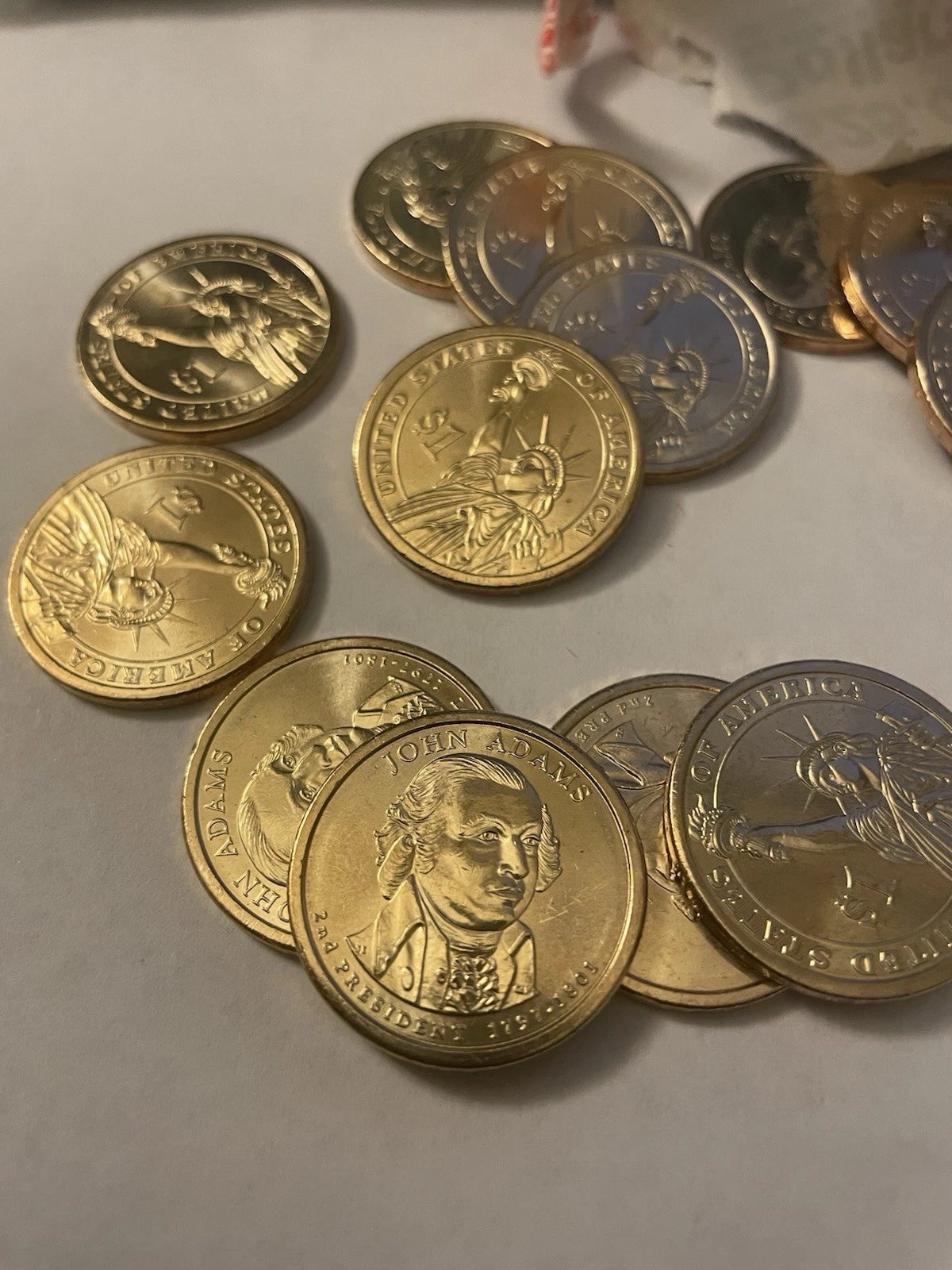 2007-D John Quincy Adams US Mint Dollar Coins Opened Roll Of 25-7