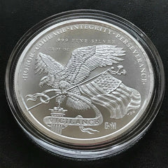 LOT OF 5 X 1oz Fine Silver Rounds Trump COLLECTION MAGA Set in Capsules-7