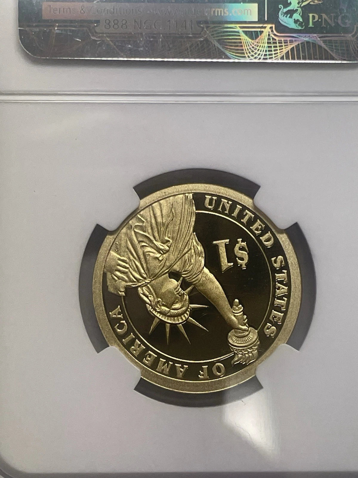 2010-S Millard Fillmore One Dollar NGC PF 69 Ultra Cameo-7