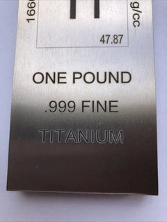 1 (One) Pound Titanium Bullion Bar-9